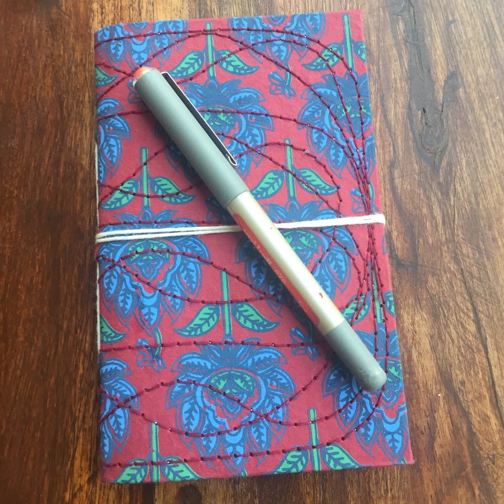 100% Recycled Paper Small Quilted Notebook